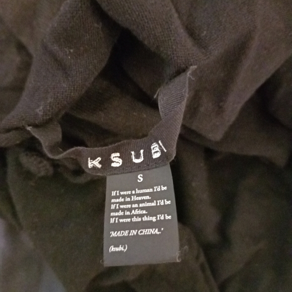 Ksubi black V front knit bodysuit in Size S - Picture 4 of 7